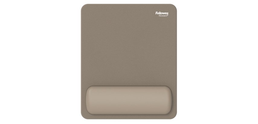 Mousepad Breyta - con poggiapolsi - con microban - sabbia - Fellowes