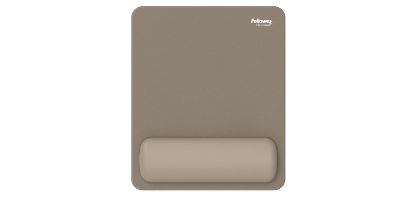 Mousepad Breyta - con poggiapolsi - con microban - sabbia - Fellowes