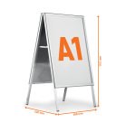 Cavalletto Fold Outdoor - bifacciale - A1 - Durable