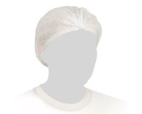 Cuffie a clip plissettate - taglia unica - diametro 53 cm - PLP - bianco - Reflexx - conf. 100 pezzi