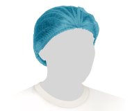 Cuffie a clip plissettate - taglia unica - diametro 53 cm - PLP - azzurro - Reflexx - conf. 100 pezzi
