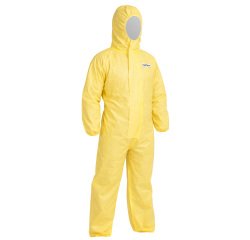 Tuta protezione chimica Cover 3456 - taglia XL - PE/PLP - giallo - Reflexx