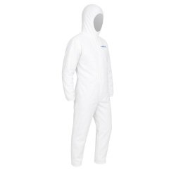 Tuta proiezione chimica Cover 56 - taglia L - PE/PLP - bianco - Reflexx