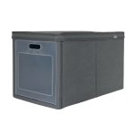 Scatola Ideabox - pieghevole - 30 x 50 x 30 cm - grigio - Perfetto