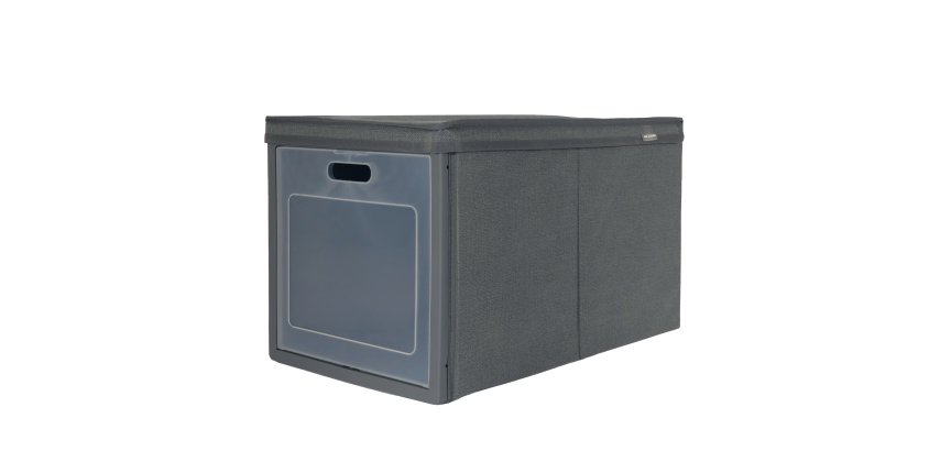 Scatola Ideabox - pieghevole - 30 x 50 x 30 cm - grigio - Perfetto