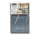 Scatola Ideabox - pieghevole - 30 x 50 x 30 cm - grigio - Perfetto