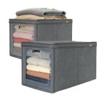 Scatola Ideabox - pieghevole - 30 x 50 x 30 cm - grigio - Perfetto