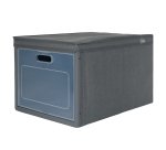 Scatola Ideabox - pieghevole - 30 x 40 x 25 cm - grigio - Perfetto