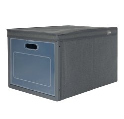 Scatola Ideabox - pieghevole - 30 x 40 x 25 cm - grigio - Perfetto