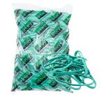 Elastico fettuccia - diametro 10 x 0,8 cm - 1 kg - gomma - verde - Lebez
