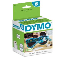 Rotolo 1500 etichette LW 2191635 - 10 x 19 mm - per gioielli - carta - bianco - Dymo