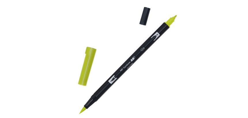 Pennarello Dual Brush 126 - light olive - Tombow