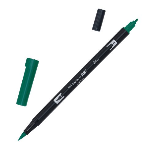 Pennarello Dual Brush 346 - sea green - Tombow