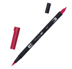 Pennarello Dual Brush 847 - crimson - Tombow