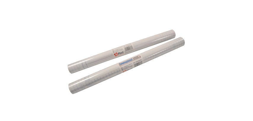 Rotolo coprilibro Veloplast - 5 m x  45 cm - PP - 60 mic - liscio adesivo - neutro trasparente - Colorosa