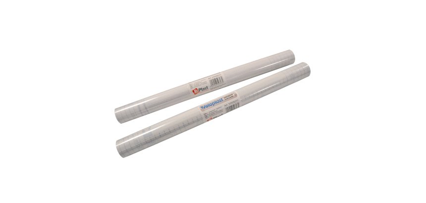 Rotolo coprilibro Veloplast - 5 m x  45 cm - PP - 60 mic - liscio adesivo - neutro trasparente - Colorosa