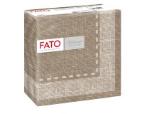 Tovagliolo linea AirLaid - carta - 40 x 40 cm - cachemire/caffè - Fato - conf. 50 pezzi