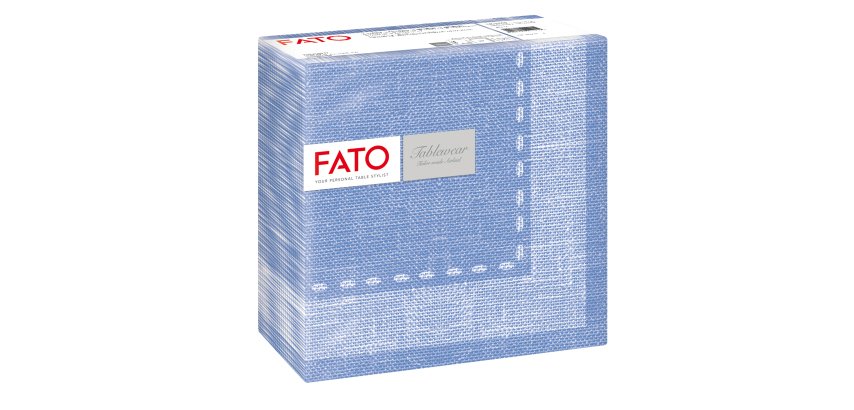 Tovagliolo linea AirLaid - carta - 40 x 40 cm - cachemire/blu - Fato - conf. 50 pezzi