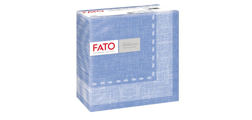 Tovagliolo linea AirLaid - carta - 40 x 40 cm - cachemire/blu - Fato - conf. 50 pezzi