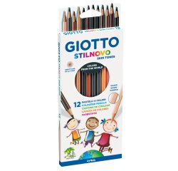 Pastelli colorati Stilnovo skin tones - diametro mina 3,3 mm - Giotto - astuccio 12 pezzi