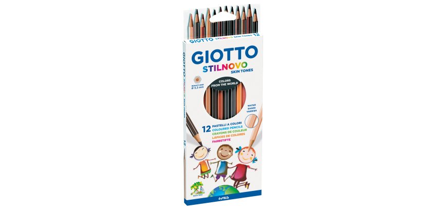 Pastelli colorati Stilnovo skin tones - diametro mina 3,3 mm - Giotto - astuccio 12 pezzi