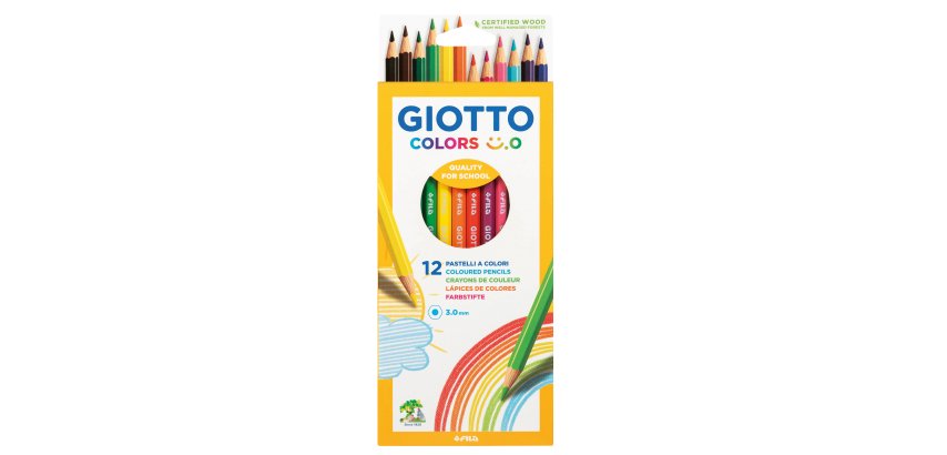 Pastelli colorati Colors 3.0 - diametro mina 3 mm - Giotto - astuccio 12 pezzi