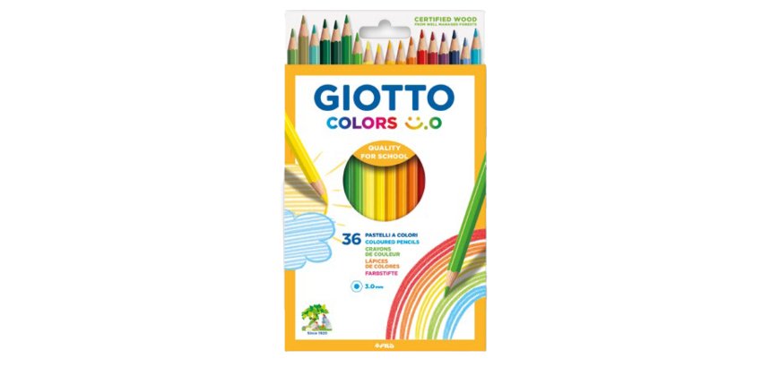 Pastelli colorati Colors 3.0 - diametro mina 3 mm - Giotto - astuccio 36 pezzi