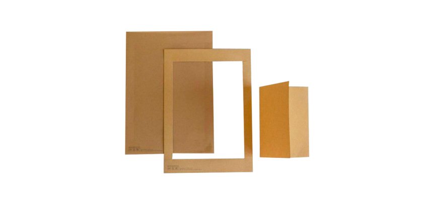 Cartoncino prefustellato - 117 x 170 mm - avana - Kartos - conf. 10 pezzi