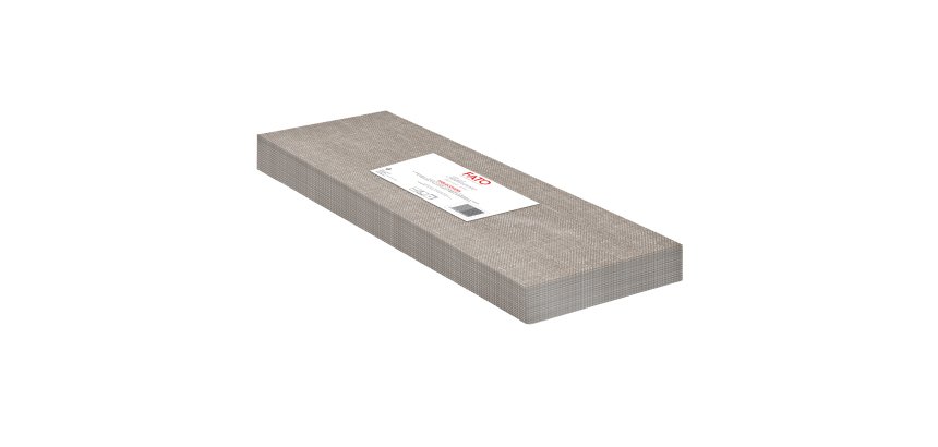 Tovaglia linea AirLaid - 100 x 100 cm - cachemire/caffè - Fato - conf. 25 pezzi