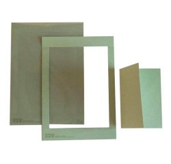 Cartoncino prefustellato - 117 x 170 mm - salvia - Kartos - conf. 10 pezzi