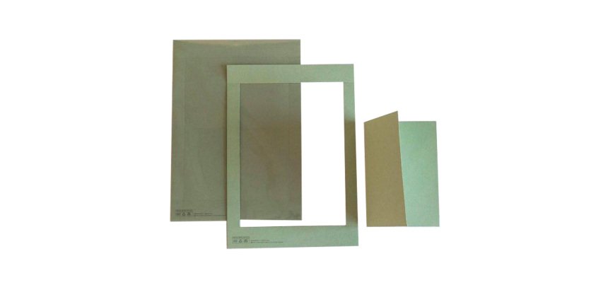 Cartoncino prefustellato - 117 x 170 mm - salvia - Kartos - conf. 10 pezzi
