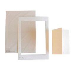 Cartoncino prefustellato - 117 x 170 mm - betulla - Kartos - conf. 10 pezzi