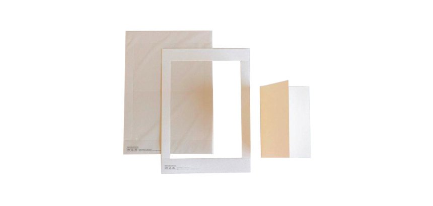 Cartoncino prefustellato - 117 x 170 mm - betulla - Kartos - conf. 10 pezzi
