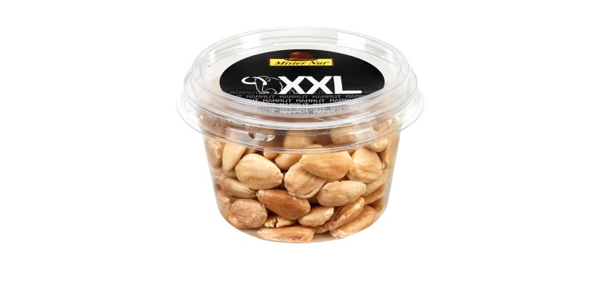 Mandorle pelate tostate e salate - in bicchiere - 120 gr - Mister Nut