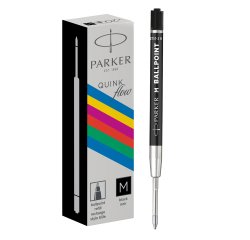 Refill sfera Quinkflow - punta media - plastica - nero - Parker