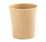Bowl per zuppe monouso - 780 ml - cartoncino  - avana - Signor Bio - conf. 25 pezzi