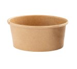 Bowl per zuppe monouso - 180 ml - cartoncino - avana - Signor Bio - conf. 25 pezzi