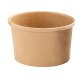 Bowl per zuppe monouso - 250 ml - cartoncino - avana - Signor Bio - conf. 25 pezzi