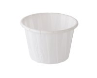 Coppetta porta salse monouso in carta - 30 ml - bianco - Signor Bio - conf. 250 pezzi