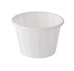 Coppetta porta salse monouso in carta - 30 ml - bianco - Signor Bio - conf. 250 pezzi