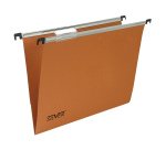 Cartella sospesa Silver - cassetto - interasse 39 cm - fondo V - 31,2 x 25 cm -  arancio - Bertesi