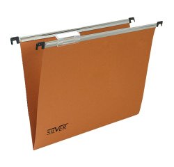 Cartella sospesa Silver - cassetto - interasse 39 cm - fondo V - 31,2 x 25 cm -  arancio - Bertesi