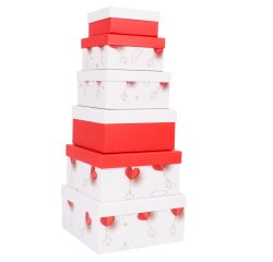 Set scatole regalo - dimensioni assortite - fantasia Charmed - conf. 6 pezzi