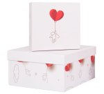 Set scatole regalo - dimensioni assortite - fantasia Charmed - conf. 6 pezzi