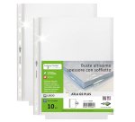 Buste forate ATLA GS plus - 22 x 30 cm - PP - c/soffietto - trasparente liscia - Sei Rota - conf. 10 pezzi