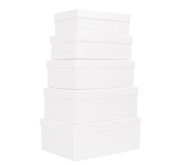 Set scatole regalo - dimensioni assortite - fantasia Pearl - conf. 5 pezzi