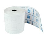 Rotolo registratore cassa - 80 mm x 80 m - 55 gr - diametro esterno 77 mm - anima 12 mm - carta termica BPA free - Sabacart - blister 10 pezzi