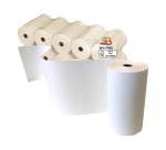 Rotolo per calcolatrice e stampante - 60 mm x 25 m - 55 gr - diametro esterno 45 mm - anima 12 mm - carta termica BPA free - Sabacart - blister 10 pezzi