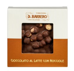 Tavoletta di cioccolato con nocciole - al latte - 120 gr - Barbero