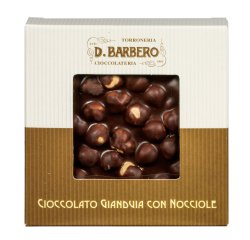 Tavoletta di cioccolato con nocciole - gianduja - 120 gr - Barbero